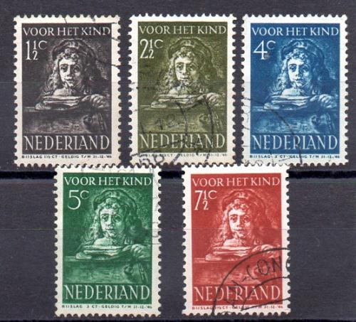 Niederlande Jahr 1941 Nr. Yvert 387/91 (o)